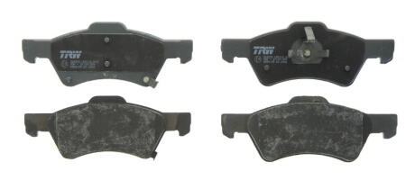 Комплект гальмівних колодок передн, CHRYSLER RAM, VOYAGER III, VOYAGER IV DODGE CARAVAN 2.0-3.8 01.95-07.09 TRW GDB4129