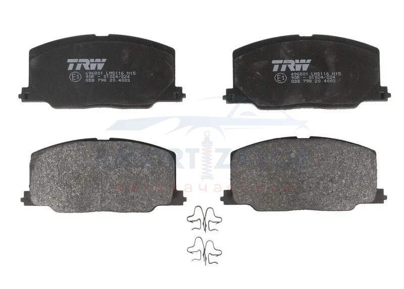 Гальмівні колодки, дискові TRW GDB798 (фото 1)