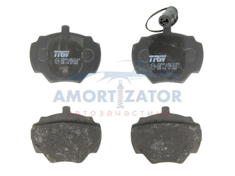 Комплект гальмівних колодок задн, LAND ROVER 90 I, DEFENDER, DISCOVERY I, RANGE ROVER I 2.0-4.3 08.81-02.16 TRW GDB976 (фото 1)