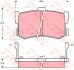 Комплект гальмівних колодок задн, ACURA LEGEND HONDA LEGEND I HYUNDAI SONATA III ROVER 800 1.8-3.0 01.86-06.98 TRW GDB994 (фото 1)