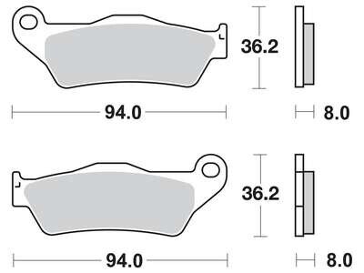 Гальмівні колодки TRW MCB648SV