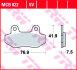 Гальмівна колодка (диск) TRW MCB822 (фото 2)