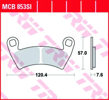 Гальмівна колодка (диск) TRW MCB853SI