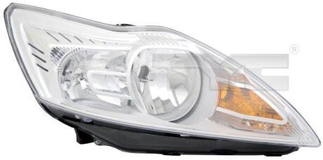 Фара лів (H1/H7, електричн, з мотором, колір відбивача: хром) FORD FOCUS II 02.08-09.12 TYC 2011484052