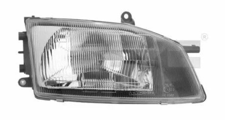 Фара Прав (H4, електричн, без мотора, колір відбивача: срібн) TOYOTA HIACE IV 08.95-12.12 TYC 205615052