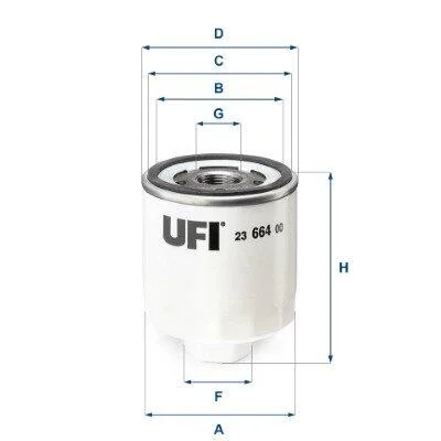 Оливний фільтр UFI 23.664.00 (фото 1)