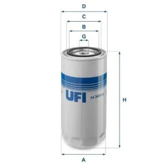 Паливний фільтр UFI 24.349.00