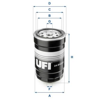 Паливний фільтр UFI 24.443.00