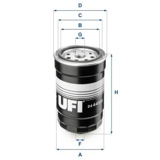 Паливний фільтр UFI 24.443.00