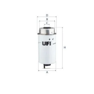 Фільтр паливний UFI 24.457.00