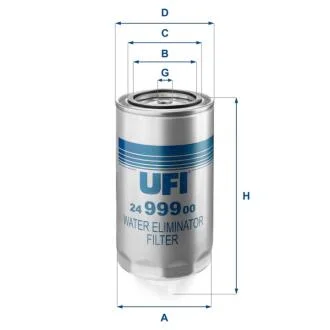 Паливний фільтр UFI 24.999.00