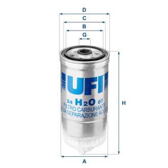 Паливний фільтр UFI 24.H2O.07