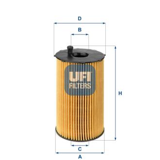 Масляний фiльтр UFI 25.066.00