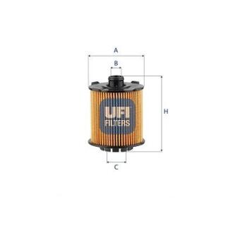 Оливний фільтр UFI 25.VCC.01