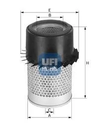 Фільтр повітряний 128x365x103x62,9 AEBI TT 95, TP 47 BOBCAT 825 CARRARO 3800 TIGRETRAC, 4300 SUPERTIGRE, 5500 SUPERTIGRE, 5500 TIGRONE CASE IH 350 D, 450 B DOOSAN 460, 460 PLUS UFI 2733400