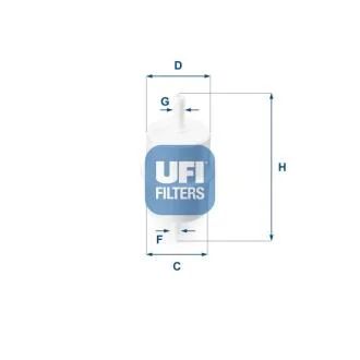 Паливний фільтр UFI 31.010.00