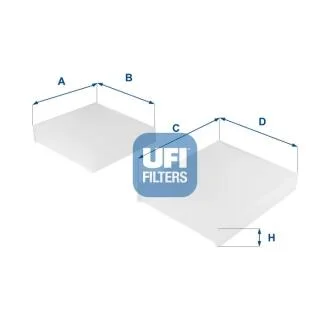 Фільтр, повітря у салоні UFI 53.143.00