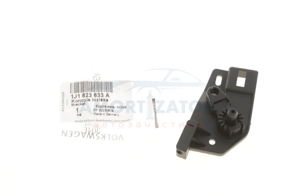 Механізм відкриття капота (чорн) SKODA FABIA I, OCTAVIA II, ROOMSTER, ROOMSTER PRAKTIK, SUPERB II, YETI VW GOLF IV, POLO IV 1.0-3.6 08.97-12.17 VAG 1J1823633A (фото 1)