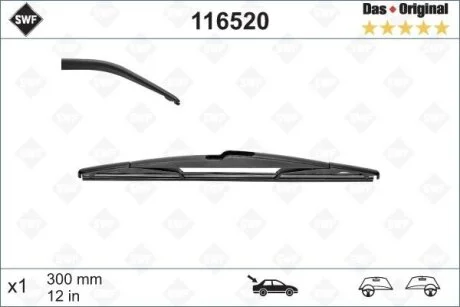 Задня щітка склоочисника Valeo SWF Rear 30мм VALEO 116520