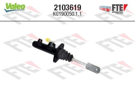DB циліндр зчеплення 207-410BМ601/602/611 VALEO 2103619