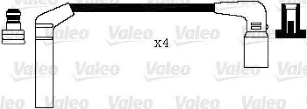 CHEVROLET дроти високої напруги Aveo 1.2,Matiz 1.0 VALEO 346040 (фото 1)