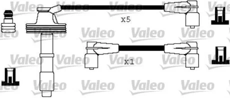 VOLVO дроти високого напруги (6шт.) 850, S70, V70 I VALEO 346327