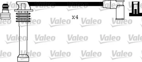 FORD Комплект проводів високої напруги TRANSIT CONNECT (P65_, P70_, P80_) 1.8 16V 02-13 VALEO 346366