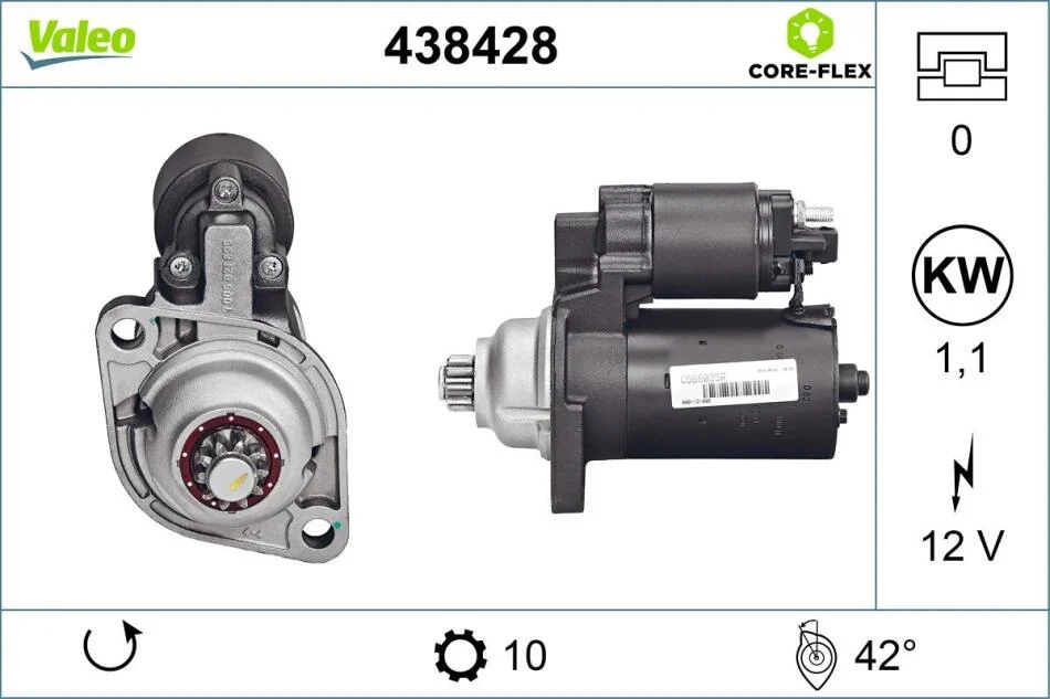 Стартер VALEO 438428 (фото 1)