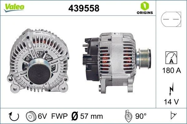 Генератор VALEO 439558 (фото 1)