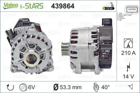 Генератор VALEO 439864