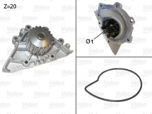CITROEN помпа води з корпусом C4/C5/C8,Jumpy,Xsara PEUGEOT VALEO 506720 (фото 1)
