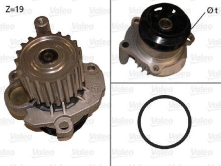 VW водяна помпа Audi,Golf,Passat,Octavia,Touran,T5 1.9TDI VALEO 506873