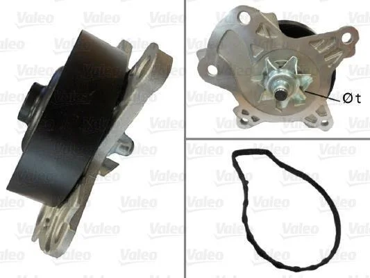 TOYOTA помпа води Auris,Avensis,Rav 4 07- VALEO 506982 (фото 1)