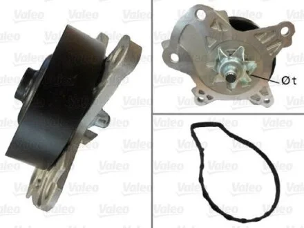 TOYOTA помпа води Auris,Avensis,Rav 4 07- VALEO 506982