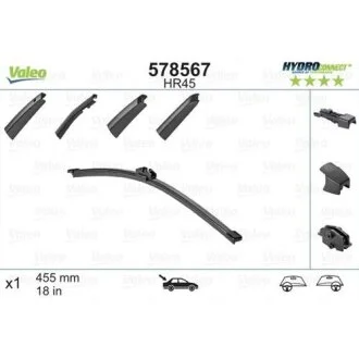 Щітка склоочисника HYDROCONNECT HR45 VALEO 578567