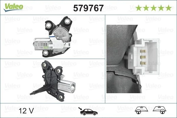 Двигун склоочисника Valeo VALEO 579767 (фото 1)