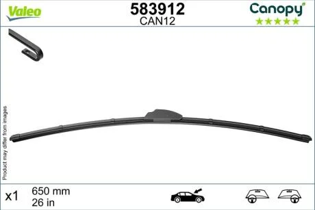 Щітка двірника VALEO 583912