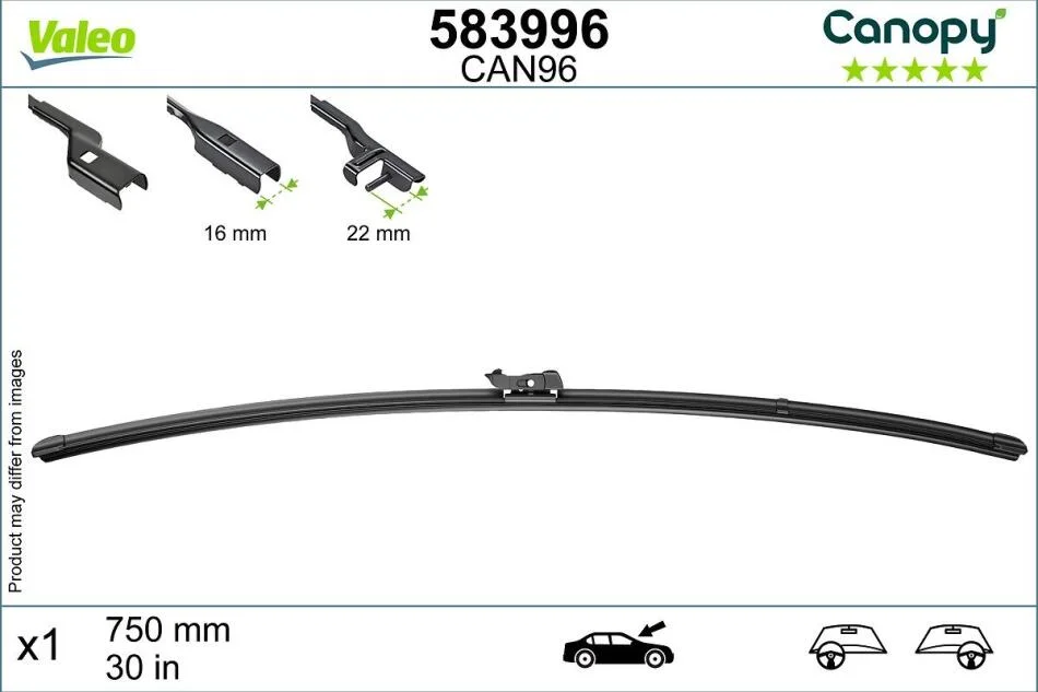 Щітки склоочисника VALEO 583996 (фото 1)