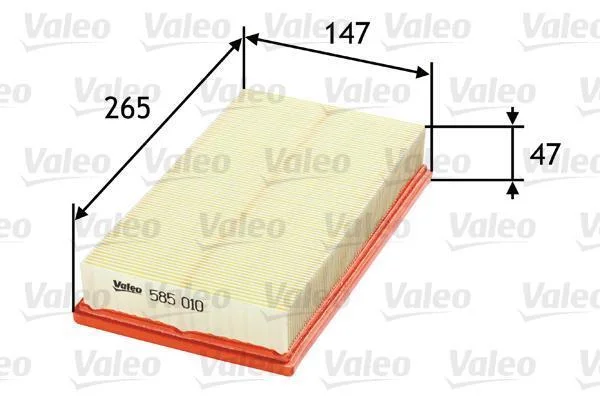 Повітряний фільтр VALEO 585010 (фото 1)