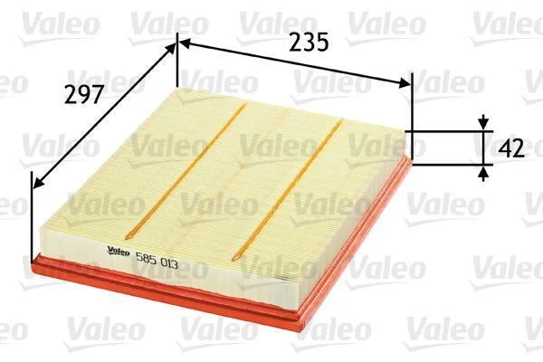 Повітряний фільтр VALEO 585013 (фото 1)