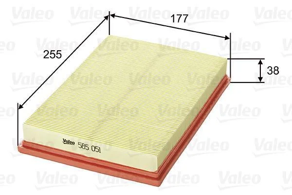 Повітряний фільтр VALEO 585051 (фото 1)