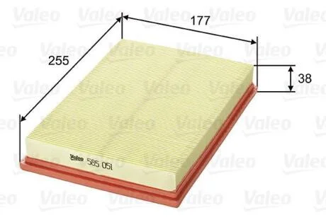 Повітряний фільтр VALEO 585051