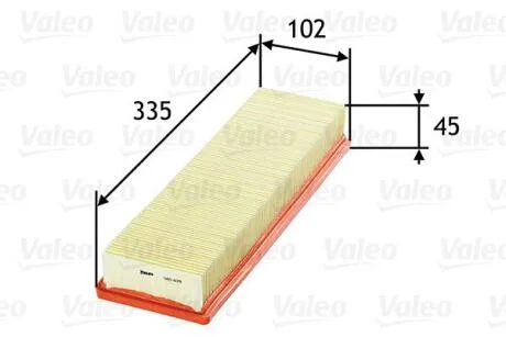 Фільтр повітряний двигуна VALEO 585078