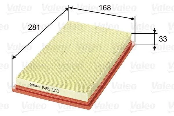 Повітряний фільтр VALEO 585103 (фото 1)