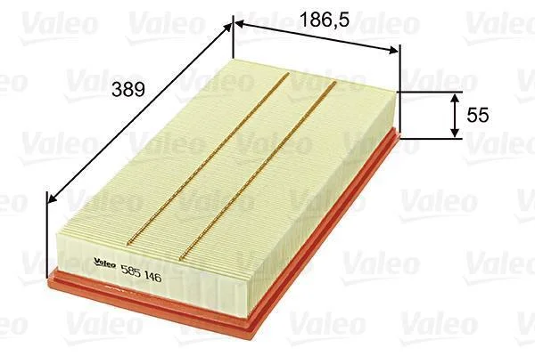 Повітряний фільтр VALEO 585146 (фото 1)