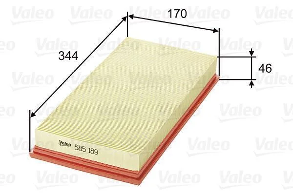 Повітряний фільтр VALEO 585189 (фото 1)