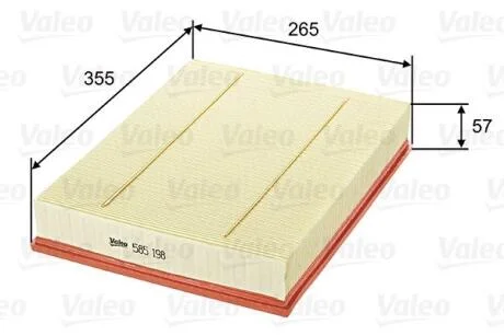 Фільтр повітряний VALEO 585198