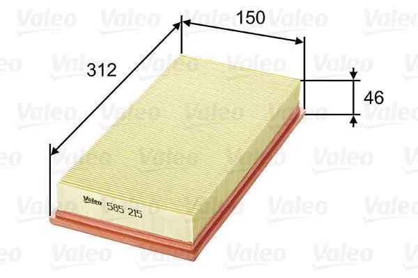 Повітряний фільтр VALEO 585215 (фото 1)