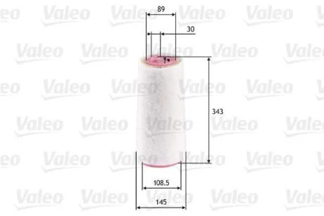 Повітряний фільтр VALEO 585617