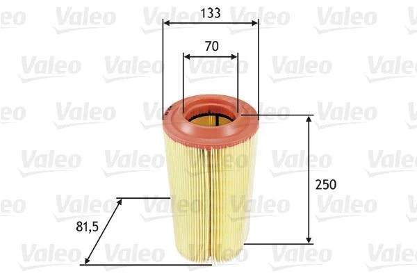 Повітряний фільтр VALEO 585649 (фото 1)